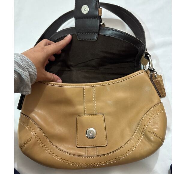 Coach Leahter Soho Hobo Mini Shoulder Bag Buckle Y2k Collection Luxury Rare - Picture 5 of 11